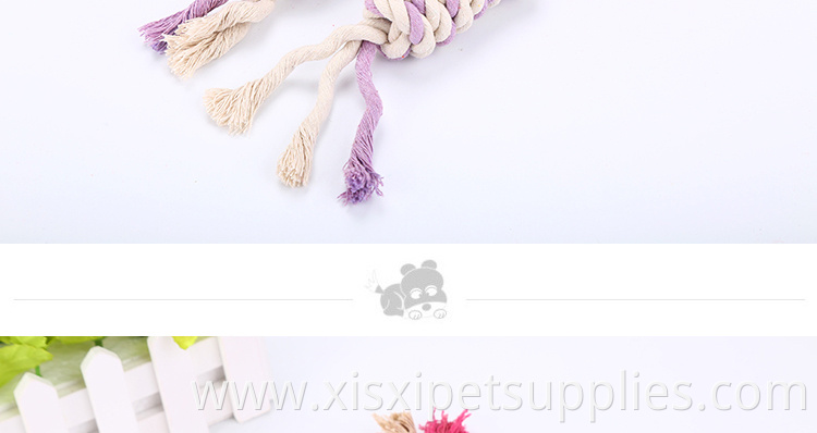 factory sell candy cotton rope chew pet toy for dog